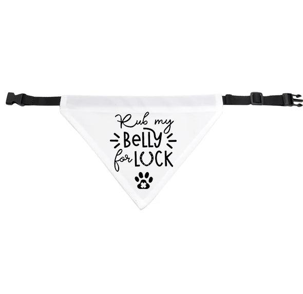 Rub My Belly For Luck Dog Bandana - Small