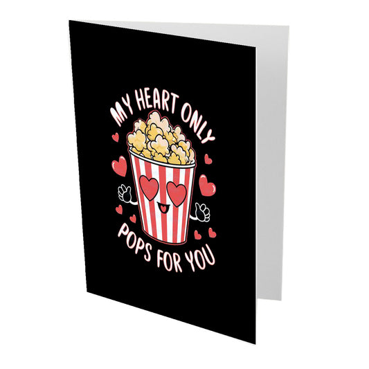 My Heart Only Pops For You Valentines Day Card