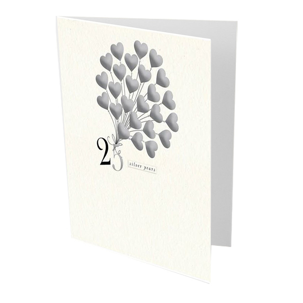 25 Silver Years Anniversary Card