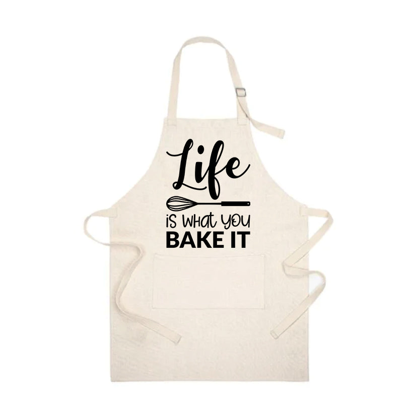 Life Is What You Bake It Linen Apron