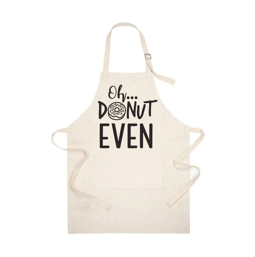 Oh Donut Even Linen Apron