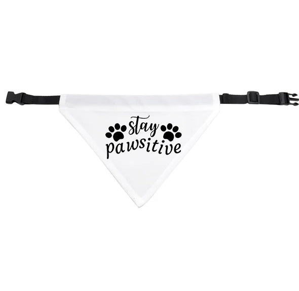 Stay Pawsitive Dog Bandana - Small