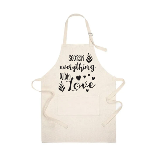 Season Everything With Love Linen Apron