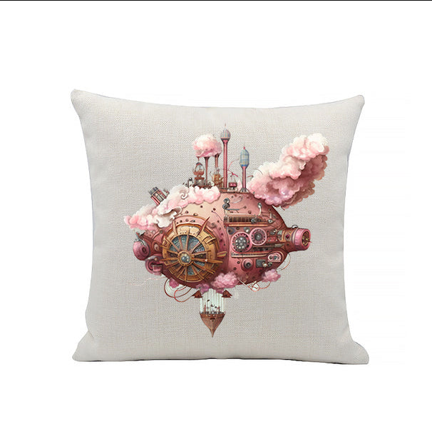 Steampunk Linen Cushion