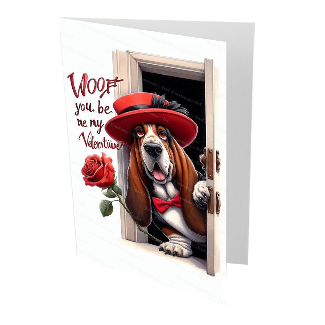 Woof You Be Mine Valentines Day Card