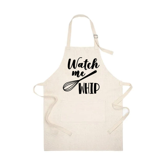 Watch Me Whip Linen Apron