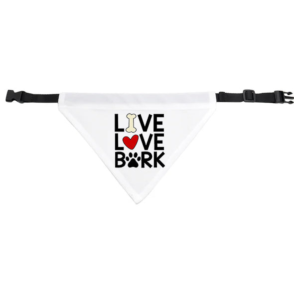 Live Love Bark Dog Bandana - Small