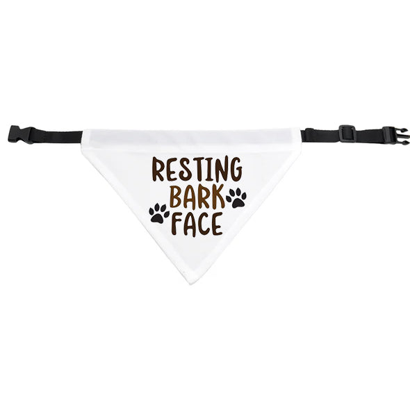 Resting Bark Face Dog Bandana - Small