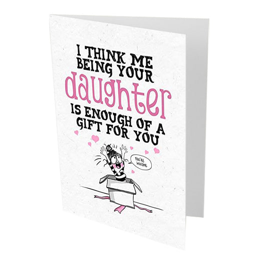 From Daughter Fathers Day Card