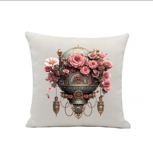 Steampunk Linen Cushion