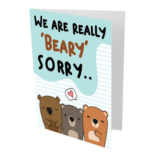 We Are Really Beary Sorry Card