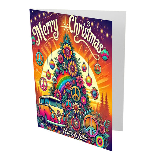 Peace and Love Merry Christmas Card