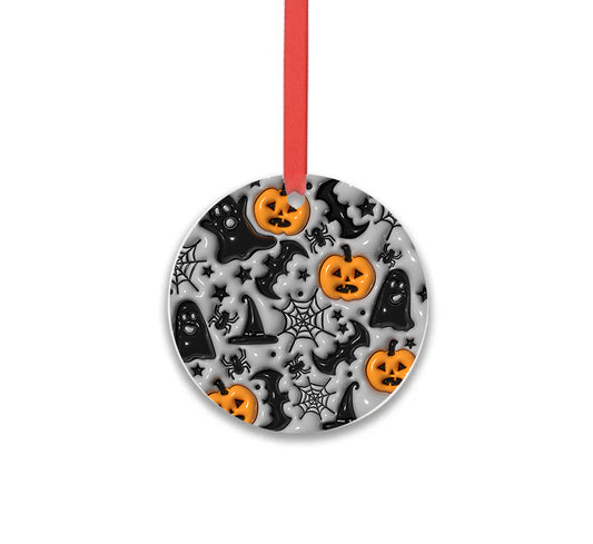 Pumpkin Bats Halloween Hanging Charm