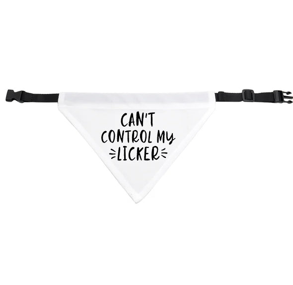 Cant Control My Licker Dog Bandana - Small