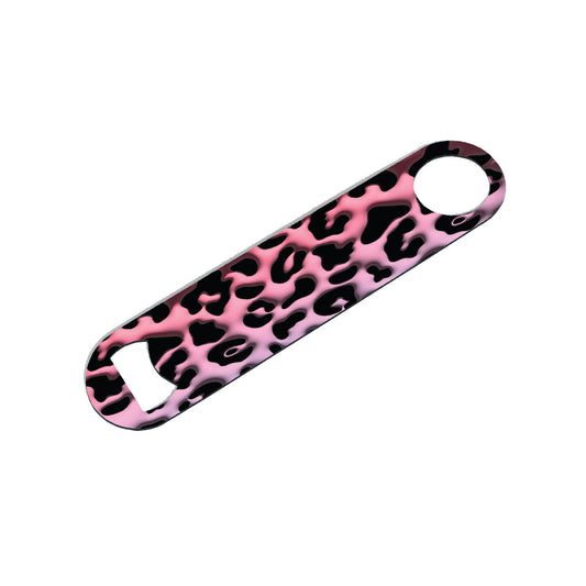 Pink Leopard Print Bottle Opener