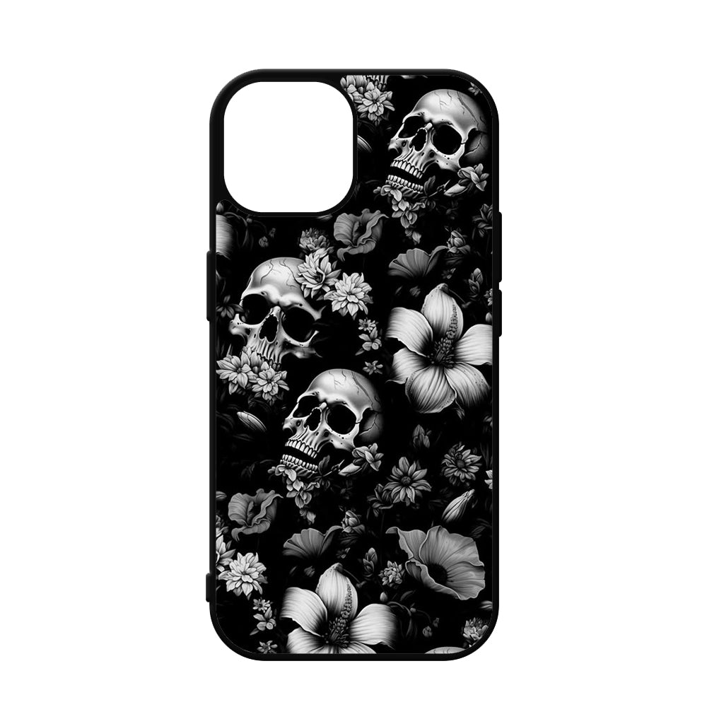 Black and White Skulls iPhone Case