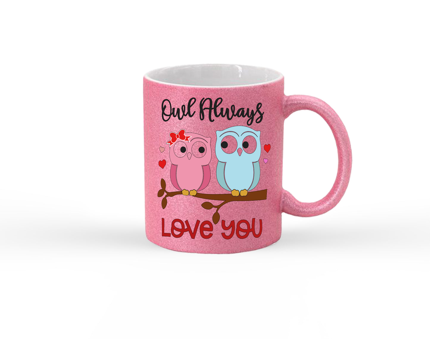 Owl Always Love You Glitter Mug