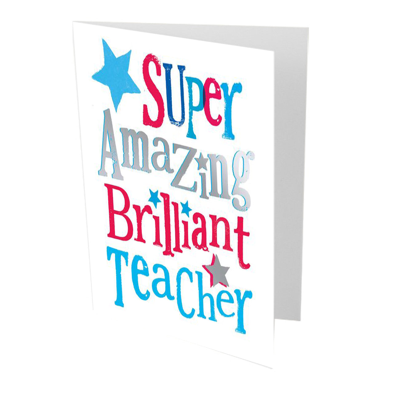 Super Amazing Brilliant Teacher Thank You Card