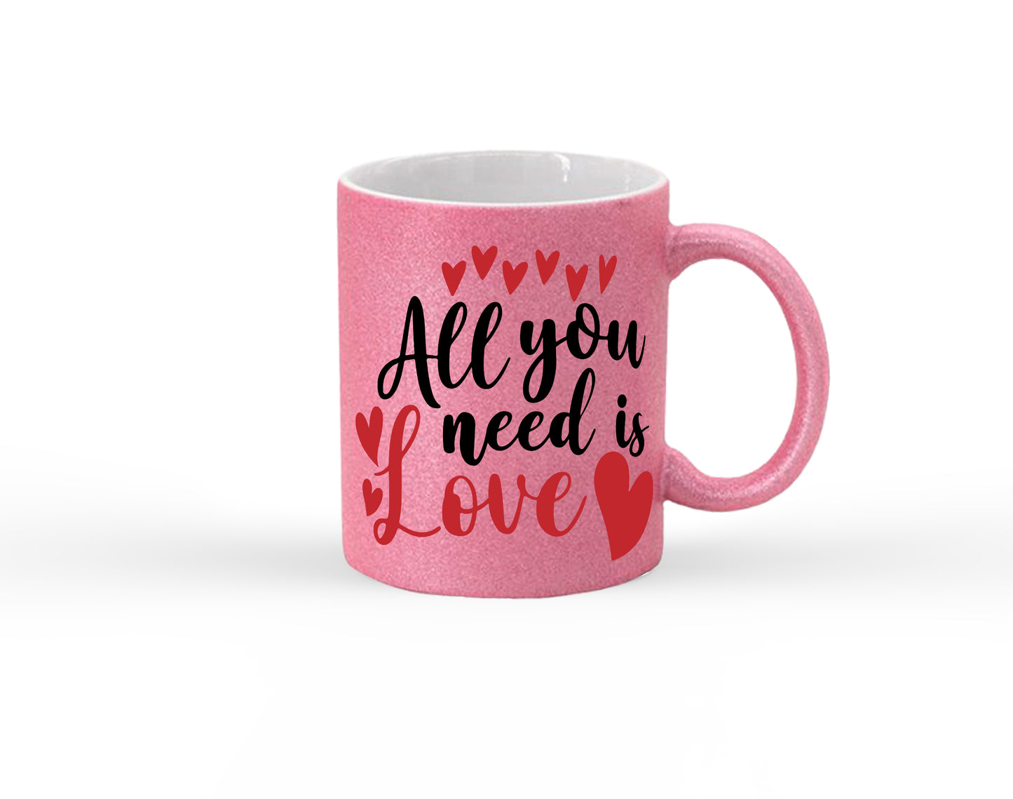 All you need is Love Glitter Mug