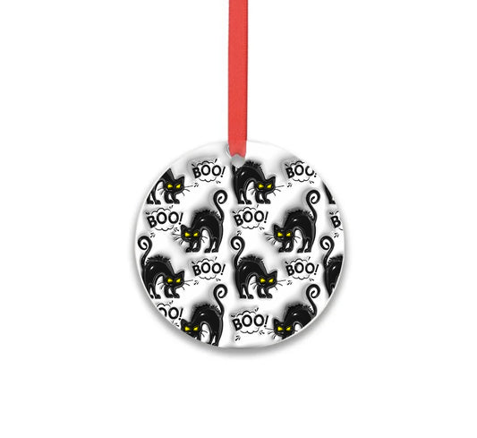 Boo Cats Halloween Hanging Charm