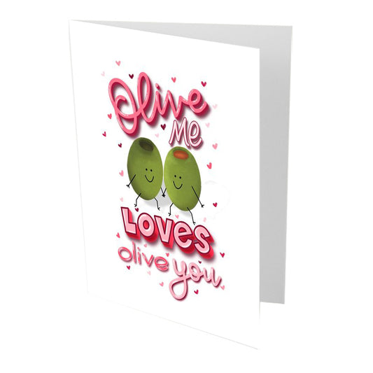 Olive Me Loves Olive You Anniversary Card