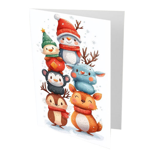 Festive Animals Christmas Card