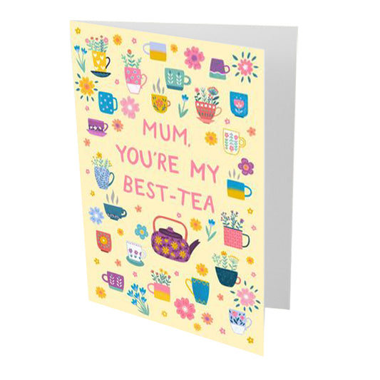 Mum You're My Best Tea Mothers Day Card