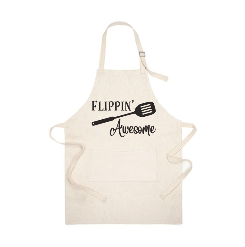 Flippin Awesome Linen Apron