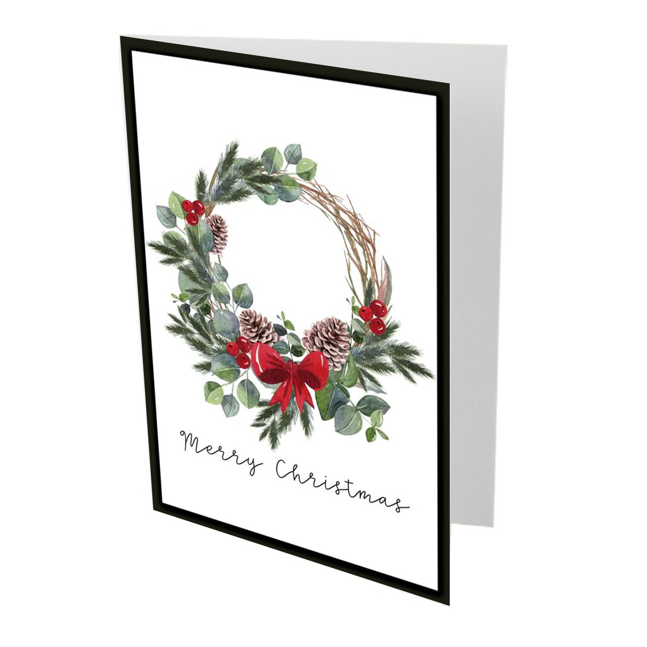 Wreath Merry Christmas Card