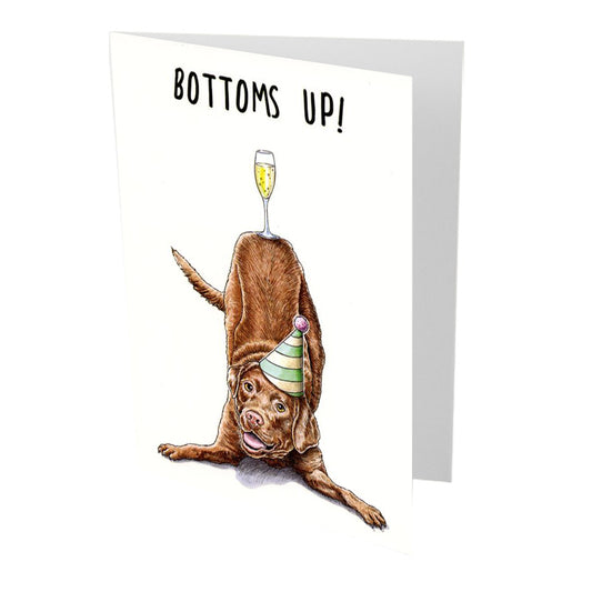 Bottoms Up Birthday Card