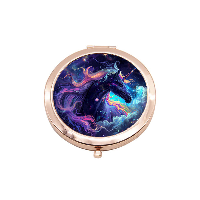 Unicorn Rose Gold Compact Mirror