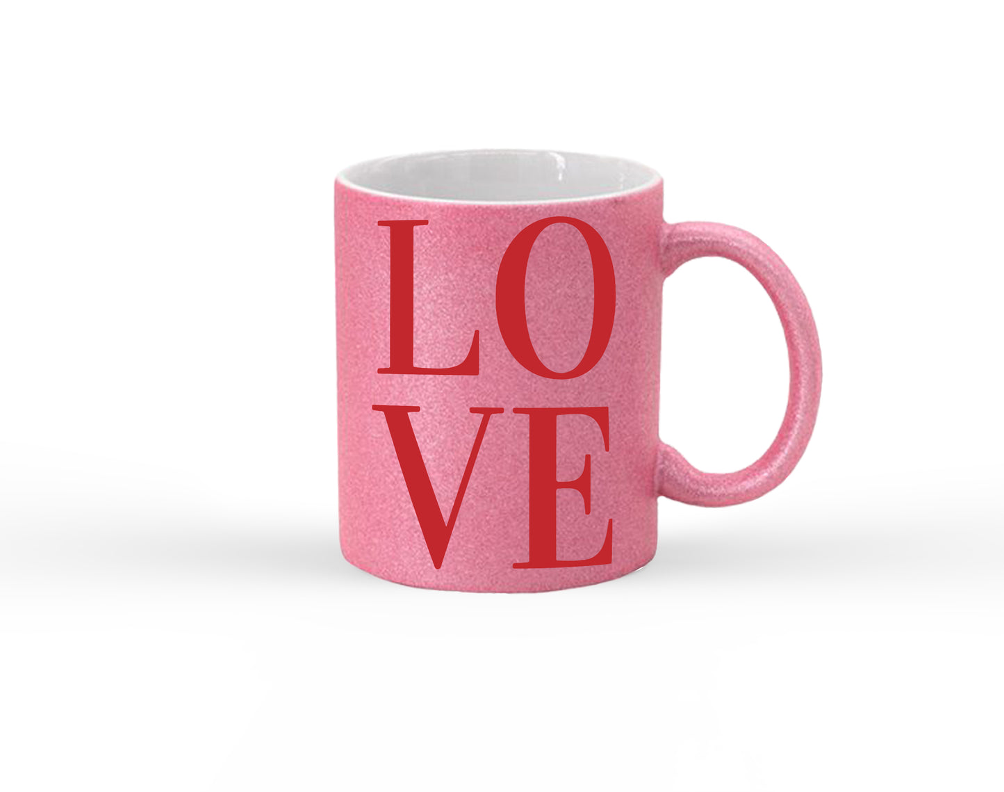 LOVE Glitter Mug