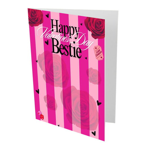 Happy Valentines Day Bestie Card