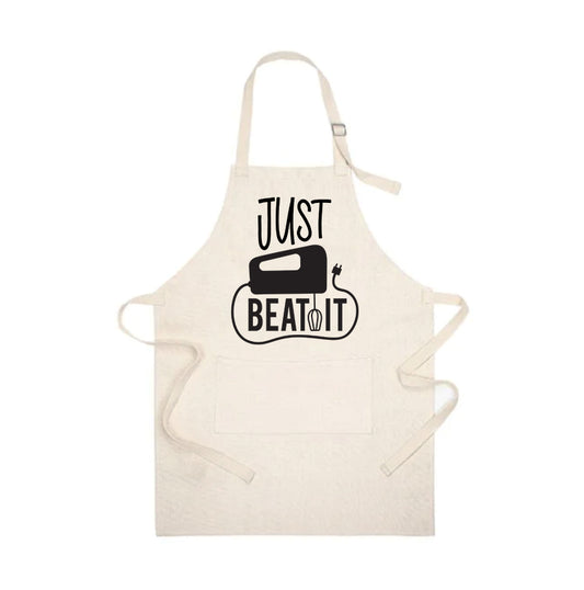 Just Beat It Linen Apron