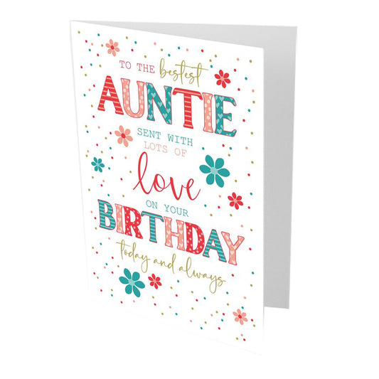 Bestest Auntie Birthday Card