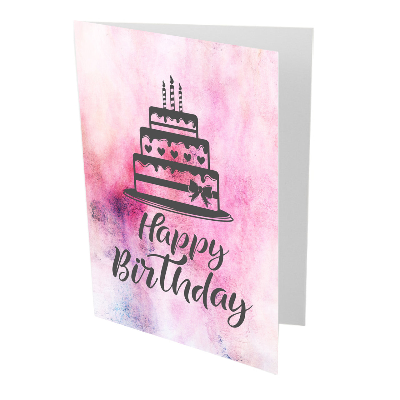 Pink Happy Birthday Card