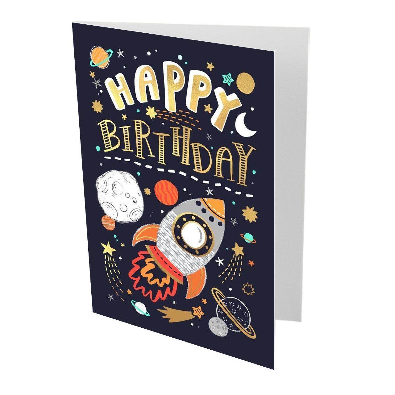 Rocket Happy Birthday Card