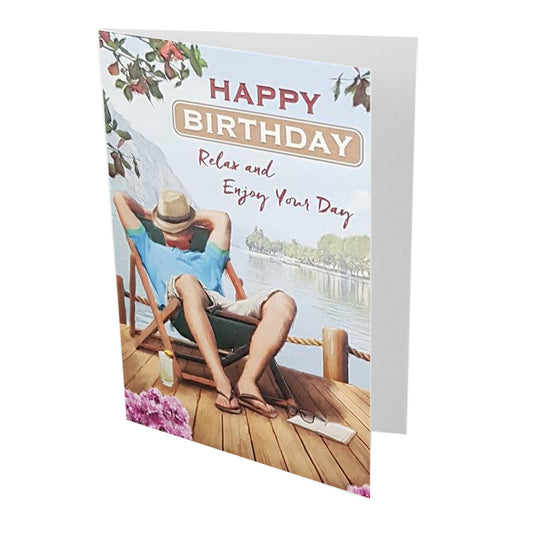 Relax Happy Birthday Card