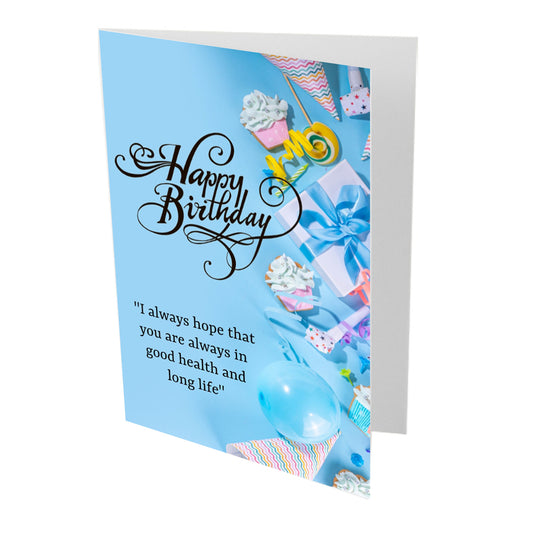 Good Health Happy Birthday Card