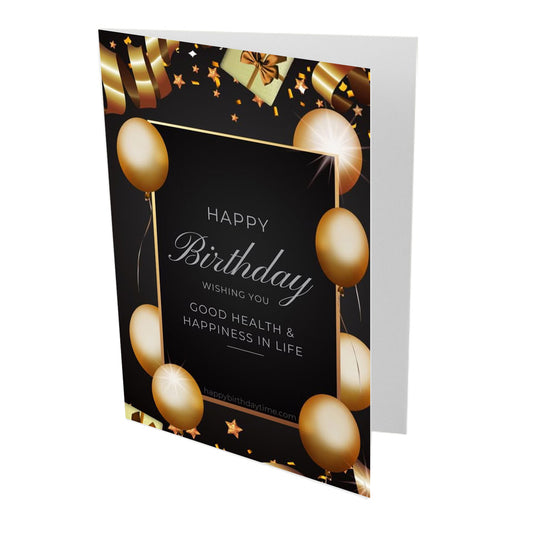 Good Health and Happiness Birthday Card