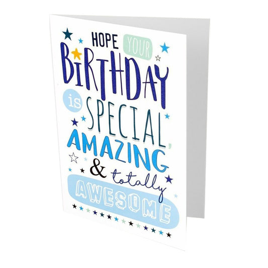 Special Amazing Awesome Birthday Card