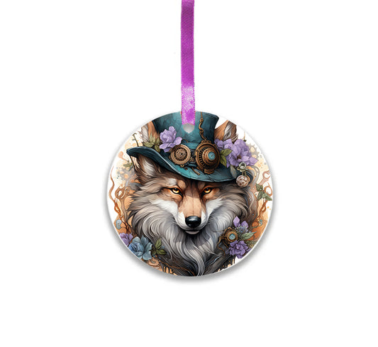 Steampunk Fox Hanging Charm