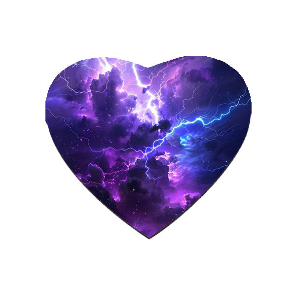 Purple Lightning Mouse Mat