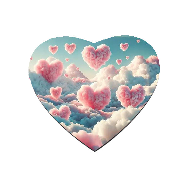 Heart Clouds Mouse Mat