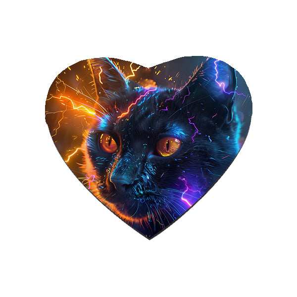 Neon Cat Mouse Mat