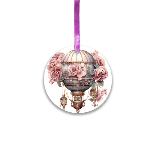 Steampunk Hot Air Balloon Hanging Charm