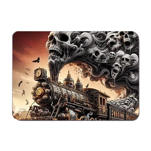 Steampunk Skull Train Mouse Mat