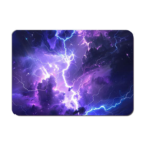 Purple Lightning Mouse Mat