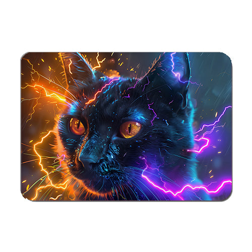 Neon Cat Mouse Mat