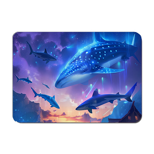 Neon Sharks Mouse Mat